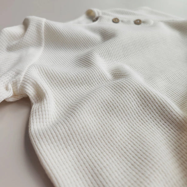 Todder/Kids Waffle Side Button Pullover