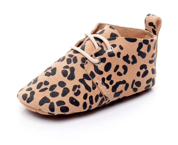 Baby Lace Up Oxford - Leopard