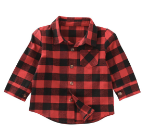 Baby/Toddler Buffalo Plaid Button Up Shirt