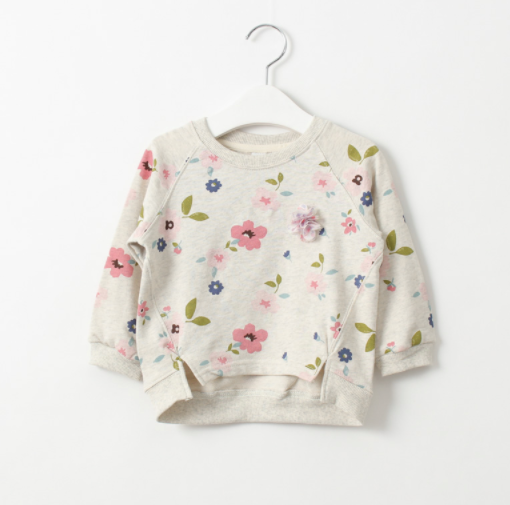 Baby/Kids Floral Pullover