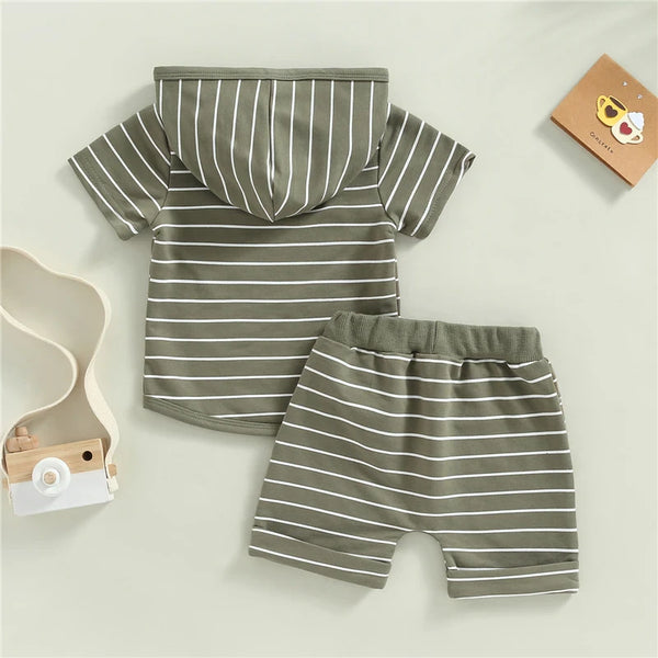 Baby/Toddler Striped Hoodie Set
