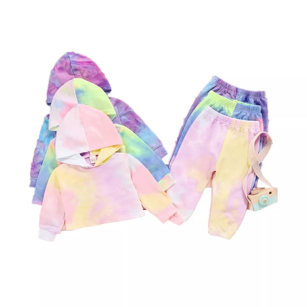 Toddler Tie Dye Hoodie/Pants Set