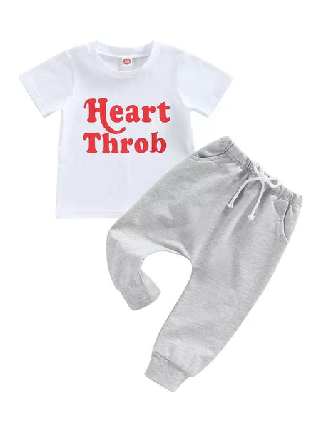 Baby/Toddler Heart Throb Pullover Joggers Set
