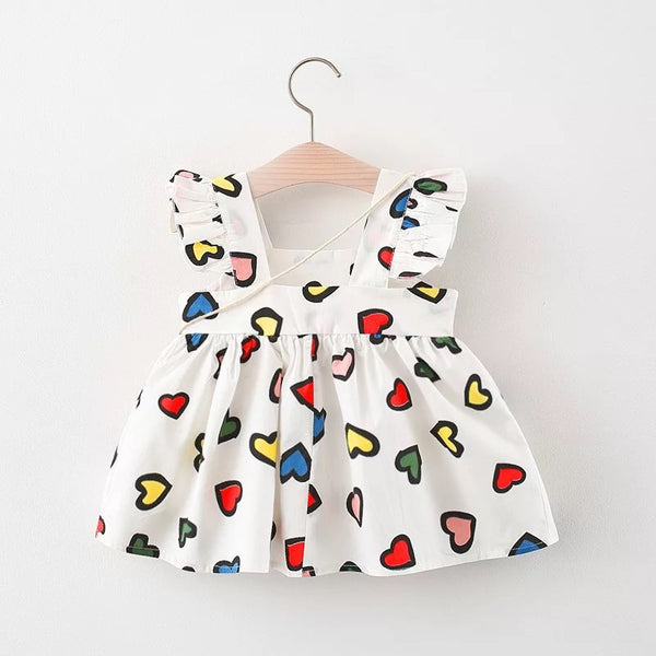 Baby/Toddler Rainbow Heart Dress
