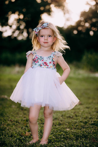 Baby/Toddler White Floral Tutu Dress