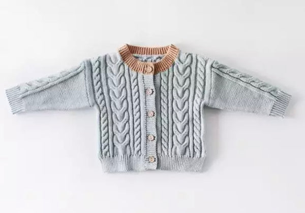 Baby/Toddler Cable Knit Cardigan - Multiple Colors