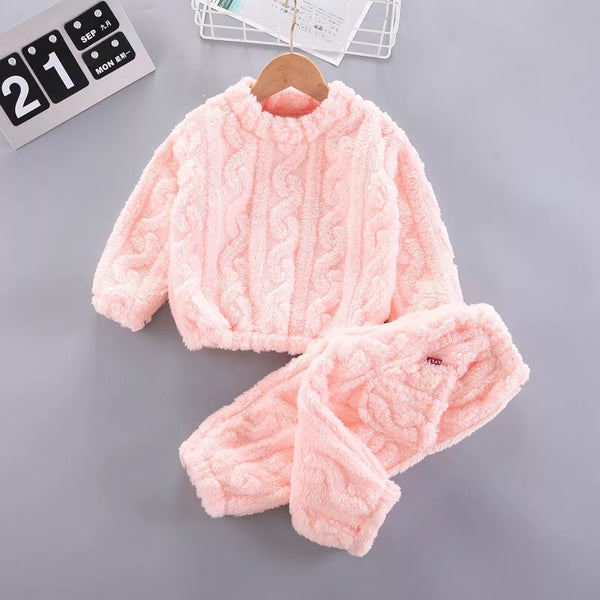 Baby/Toddler Fuzzy Velour Pullover/Joggers Set
