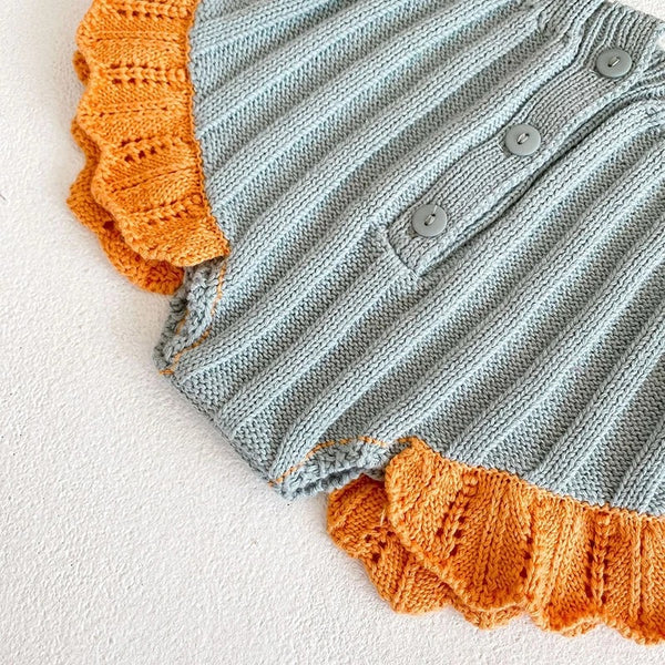 Baby/Toddler Tangerine Ruffle Sweater Set