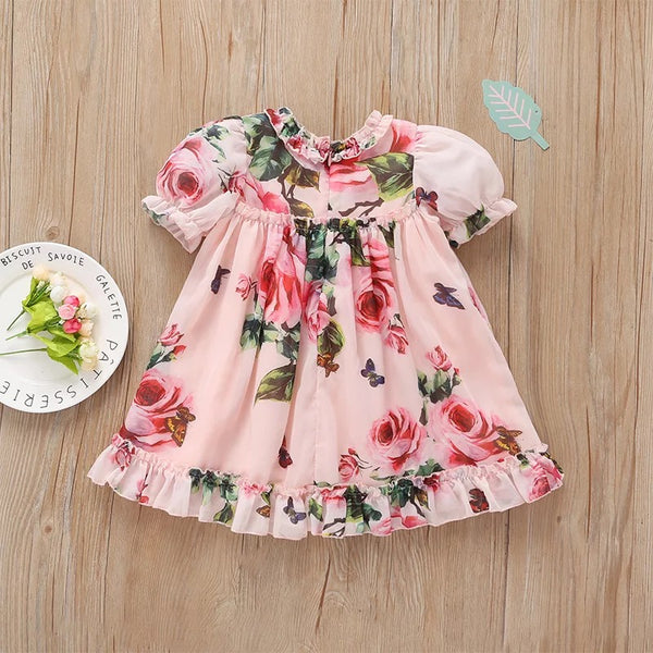 Baby/Toddler Pink Roses Dress