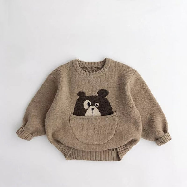 Toddler/Kids Pocket Animal Sweater