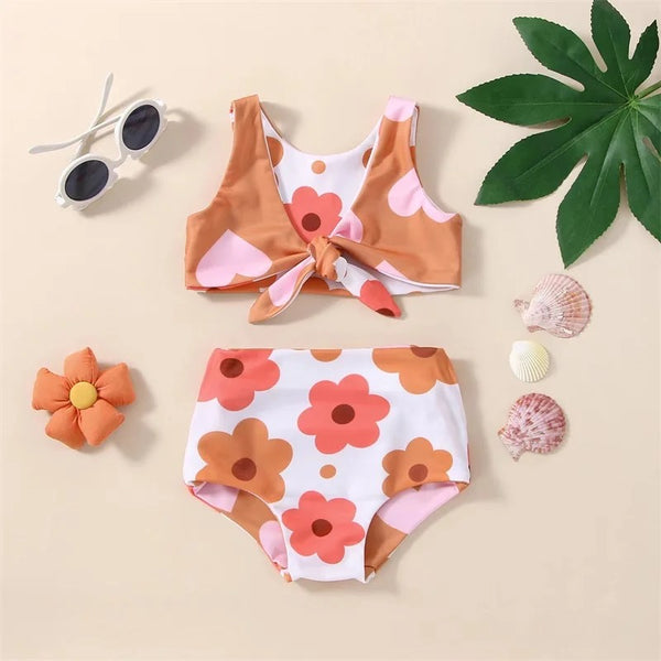 Baby/Toddler Reversible Floral Swimsuit
