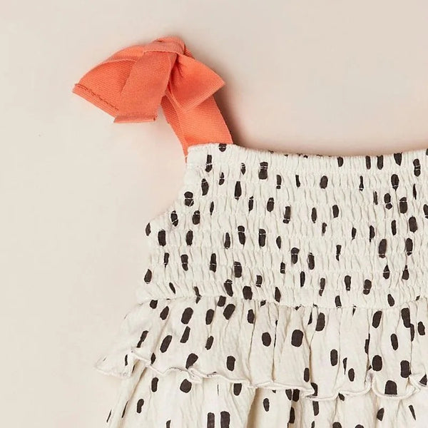 Toddler/Kid Cream Polka Dot Dress
