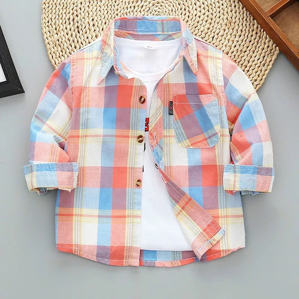 Toddler/Kids Long Sleeve Button Up Shirt