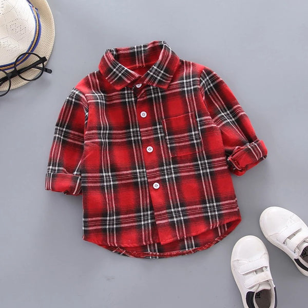 Baby/Toddler Red Plaid Button Up Shirt