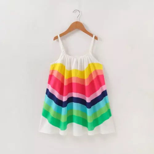 Baby/Toddler Sleeveless Rainbow Dress
