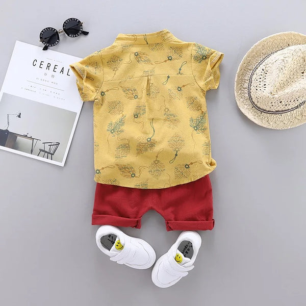 Baby/Toddler Leaf Shirt/Shorts Set