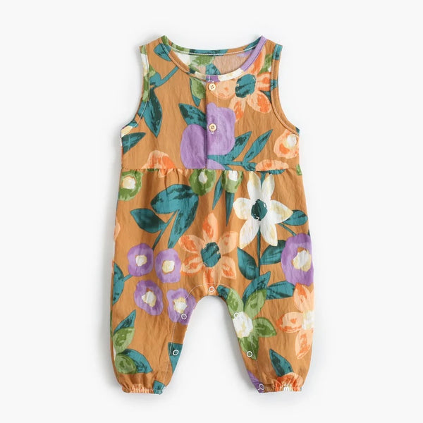 Baby/Toddler Sleeveless Floral Romper
