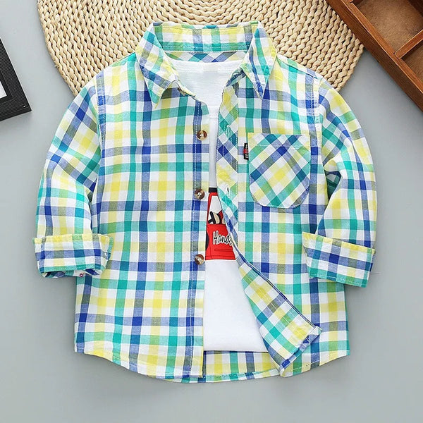 Toddler/Kids Long Sleeve Button Up Shirt