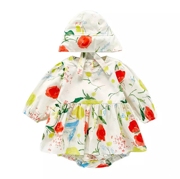 Baby/Toddler Floral Peplum Romper