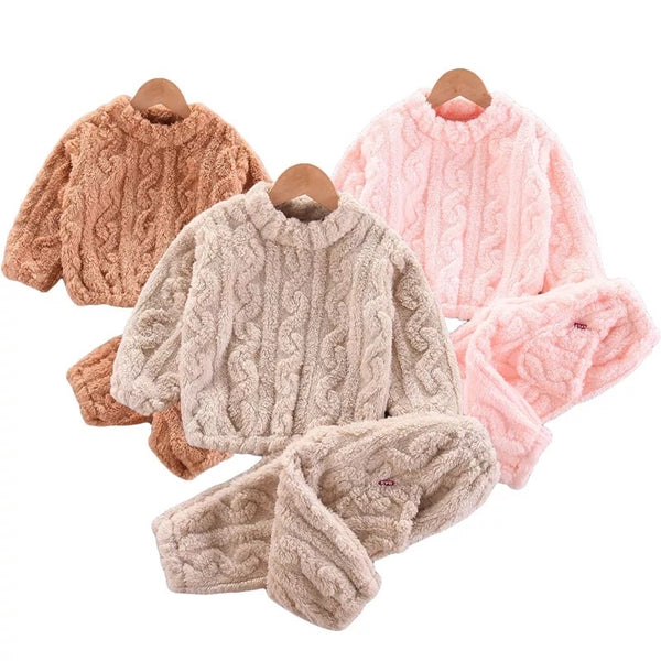 Baby/Toddler Fuzzy Velour Pullover/Joggers Set