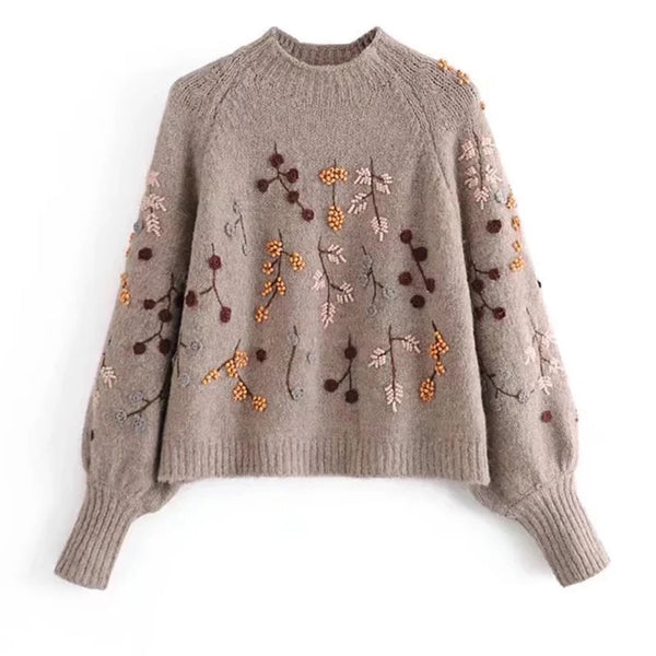 Women's Embroidered Sweater