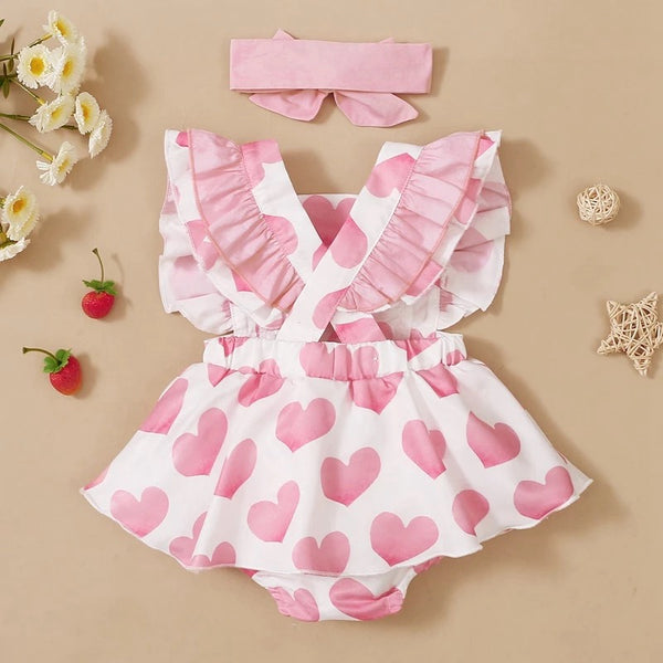 Baby/Toddler Pink Heart Romper